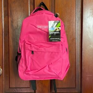 New Backpack EastWest girls pink plus Two 1 Inch pink 3 ring binders